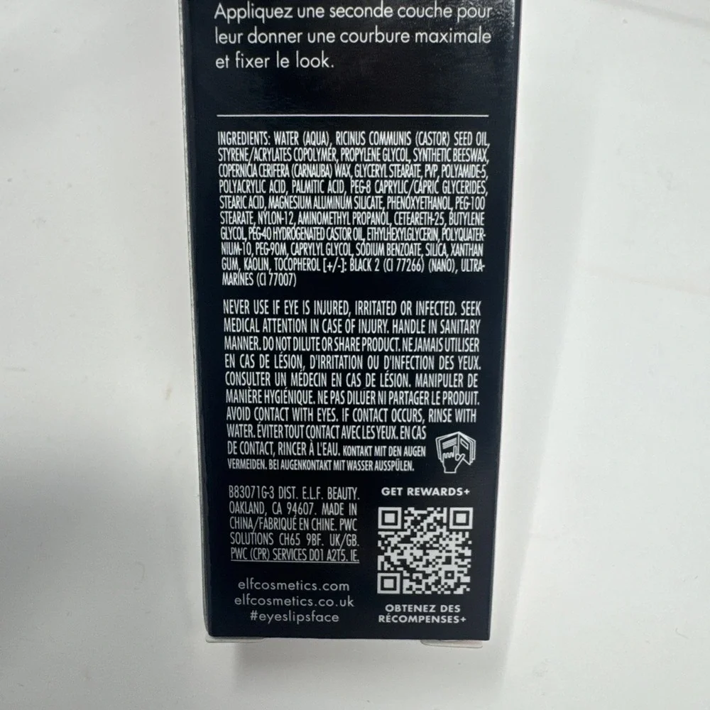ELF Lash 'N Roll Mascara Curling & Lifting Black Noir Lot 4-pack Fullsize E.l.f.